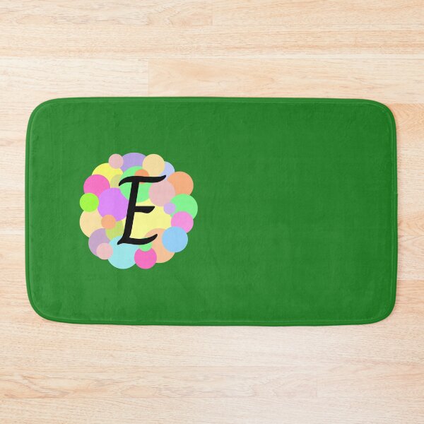 Item preview, Colorful Pastel Bubbles Upper Case Letter E Monogram designed and sold by MGonline.