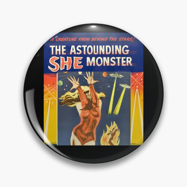 Item preview, Vintage Movie Poster Astounding She Monster designed and sold by shakeelaemilian.