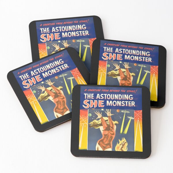Item preview, Vintage Movie Poster Astounding She Monster designed and sold by shakeelaemilian.