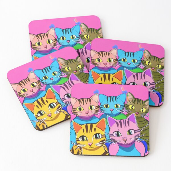 Item preview, Group of shy cats designed and sold by Astralia.
