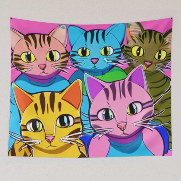 Item preview, Group of shy cats designed and sold by Astralia.