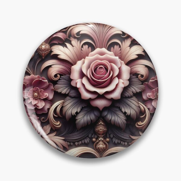Artikelvorschau, Dunkelrosa und dunkelrosa Barockrosen entworfen und verkauft von DesignsByPrnces.