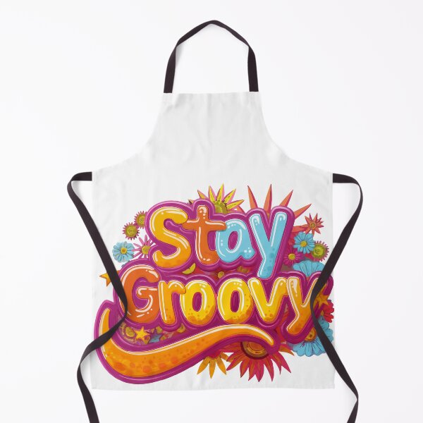 Item preview, Stay Groovy Retro 70s Floral Hippie Sticker designed and sold by Mephisto696.