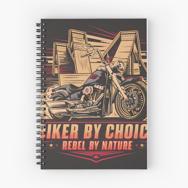 Item preview, Biker by Choice, Rebel by Nature - Dynamic Vector Illustration for Real Motorcyclists designed and sold by GL!TCH LAB.