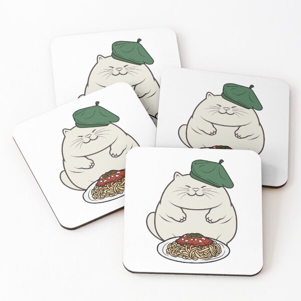 Item preview, Cute Fat Cat eating spaghetti designed and sold by Pet Station.
