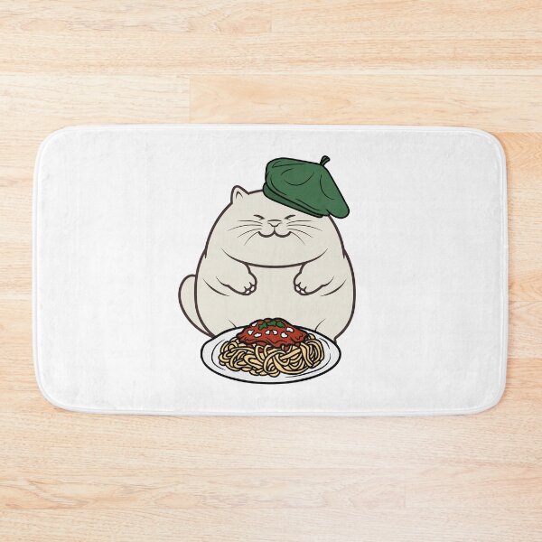 Item preview, Cute Fat Cat eating spaghetti designed and sold by Pet Station.