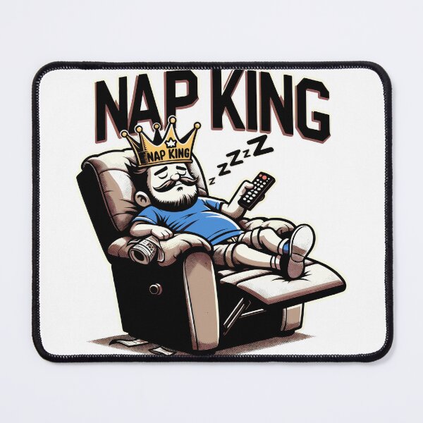 Item preview, Fathers Day Gift Nap King Funny Father Gift designed and sold by Quirky Shirts.
