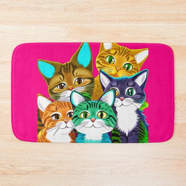 Item preview, Group of smiling cats designed and sold by Astralia.