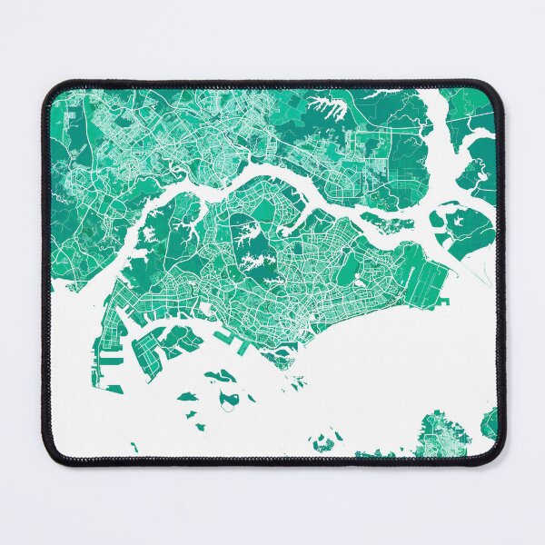 Item preview, Singapore City Map - Watercolor designed and sold by deMAP.