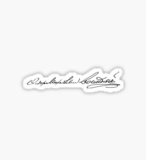 Fyodor Dostoevsky signature Sticker