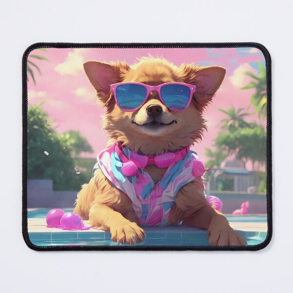 Item preview, Cool dog in the pool, summer vibes designed and sold by Eve Orea.