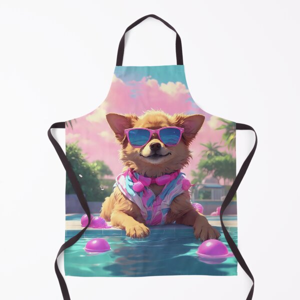 Item preview, Cool dog in the pool, summer vibes designed and sold by Eve Orea.
