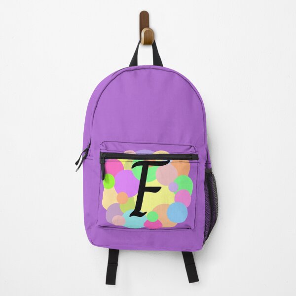 Item preview, Colorful Pastel Bubbles Upper Case Letter F Monogram designed and sold by MGonline.