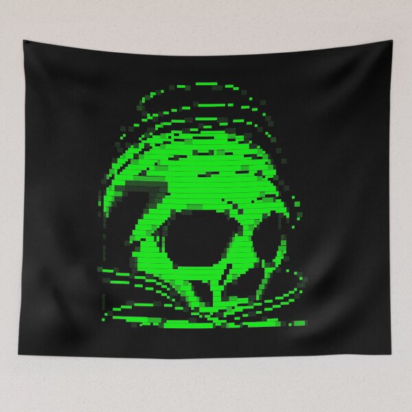 Item preview, Retro ANSI Art Skull - TEAM BTCR - Green designed and sold by Ticklenutts.