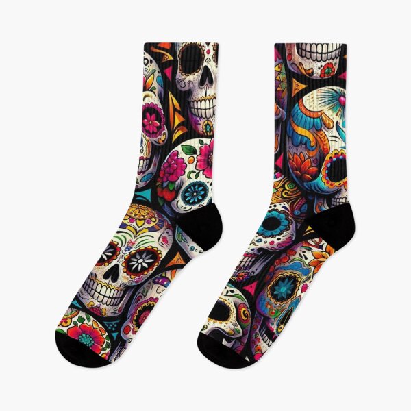 Item preview, Sugar Skulls Pattern Print designed and sold by PinUpPizzazz.