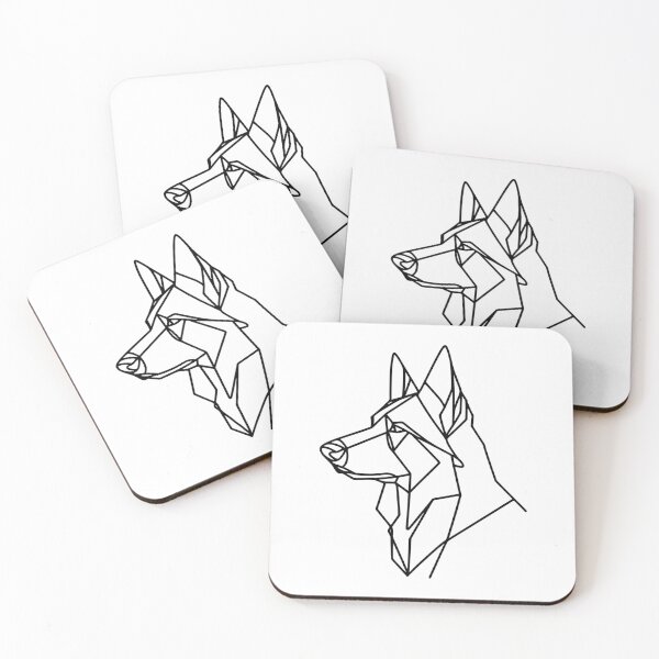 Item preview, German Shepherd Line Art designed and sold by DesignsByKazu.