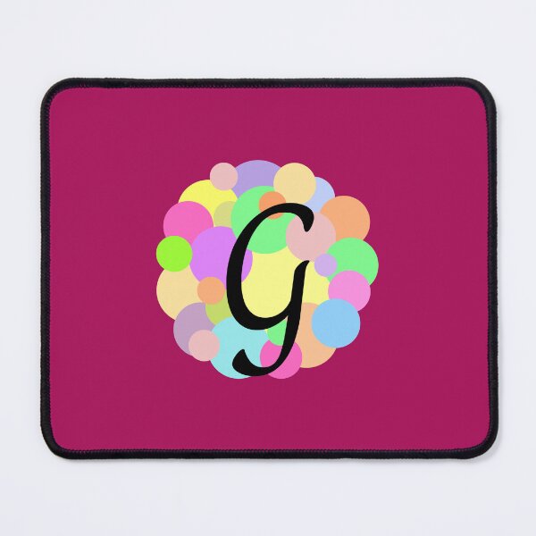 Item preview, Colorful Pastel Bubbles Upper Case Letter G Monogram designed and sold by MGonline.