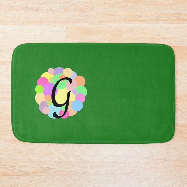 Item preview, Colorful Pastel Bubbles Upper Case Letter G Monogram designed and sold by MGonline.