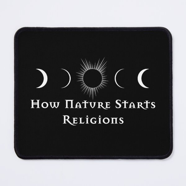Item preview, Total Solar Eclipse Phases - How Nature Starts Religions designed and sold by LucentJourneys.