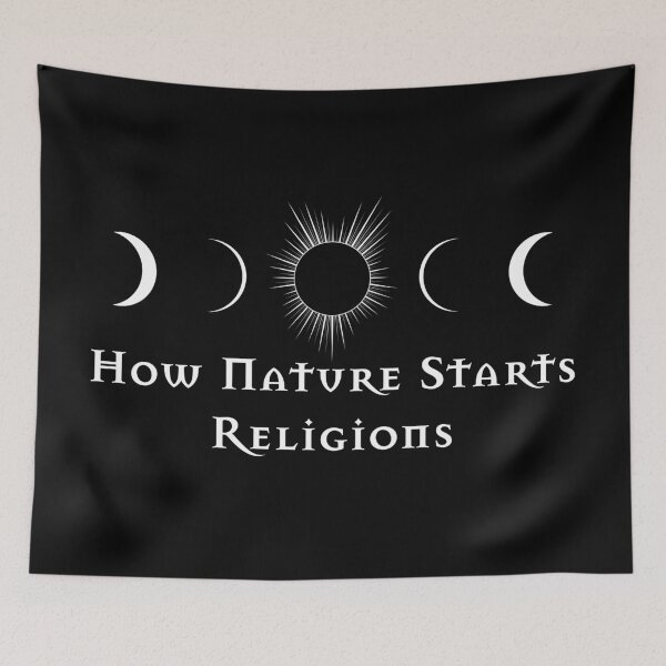 Item preview, Total Solar Eclipse Phases - How Nature Starts Religions designed and sold by LucentJourneys.