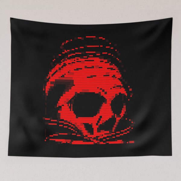 Item preview, Retro ANSI Art Skull - TEAM BTCR - Red designed and sold by Ticklenutts.