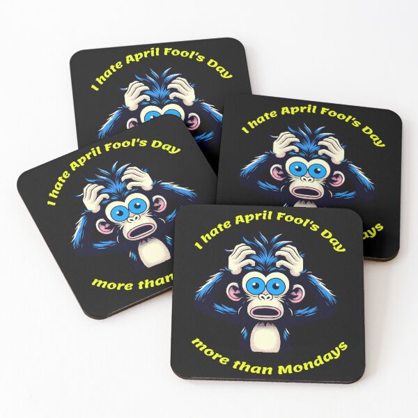 Item preview, I hate April Fool's Day more than Mondays-Sarcastic monkey-april fools club designed and sold by toobel.