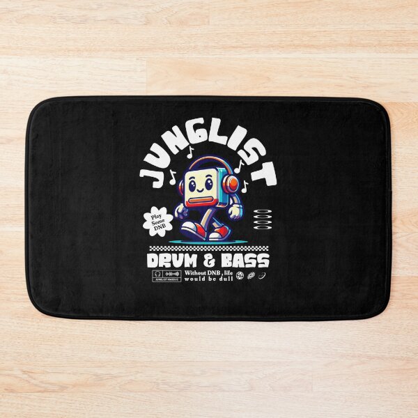 Item preview, JUNGLIST  - DNB Headphone Mascot (White)  designed and sold by Discothreadz.