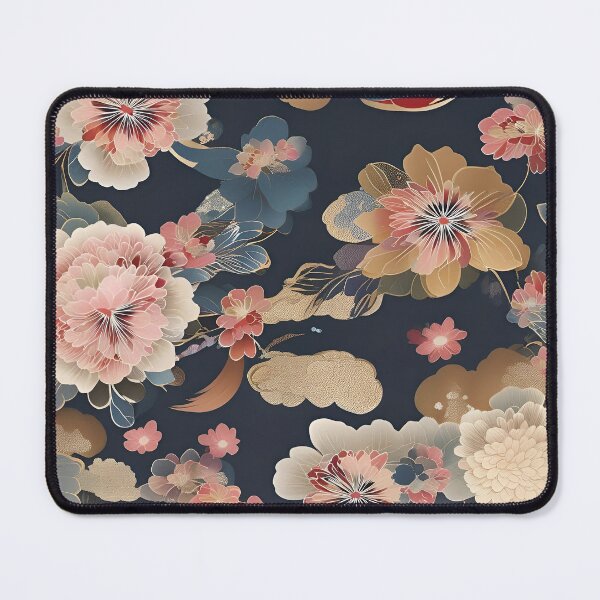 Item preview, Japanese Flower Kimono Pattern designed and sold by Tamas Das.