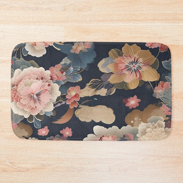 Item preview, Japanese Flower Kimono Pattern designed and sold by Tamas Das.