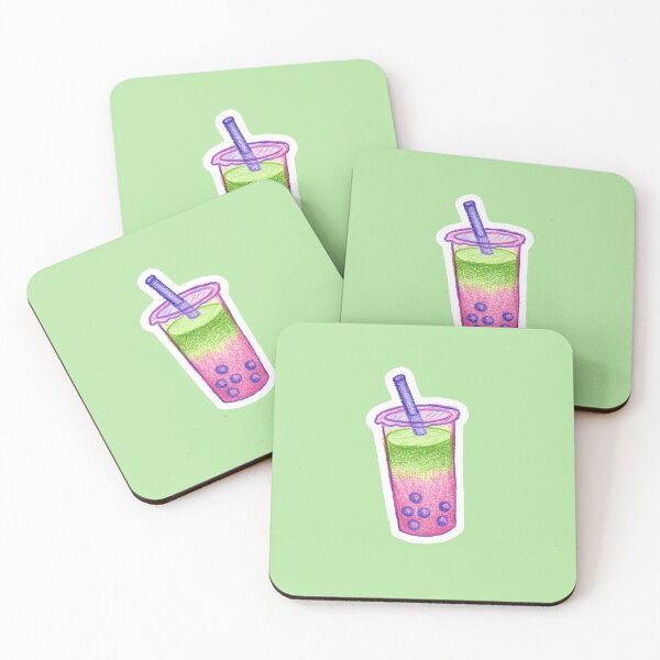 Item preview, Strawberry Matcha Boba designed and sold by OvergrownArts.