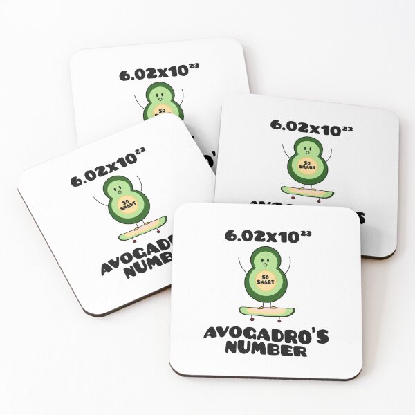 Item preview, Funny Chemistry Joke Avogadros Number on Skateboard So Smart Avocado Puns designed and sold by FociCreate.