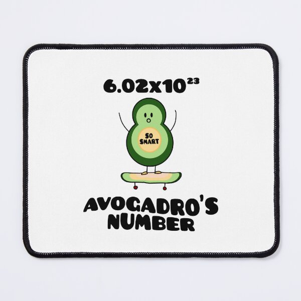 Item preview, Funny Chemistry Joke Avogadros Number on Skateboard So Smart Avocado Puns designed and sold by FociCreate.