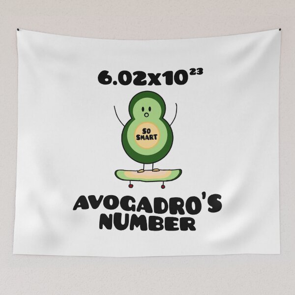 Item preview, Funny Chemistry Joke Avogadros Number on Skateboard So Smart Avocado Puns designed and sold by FociCreate.