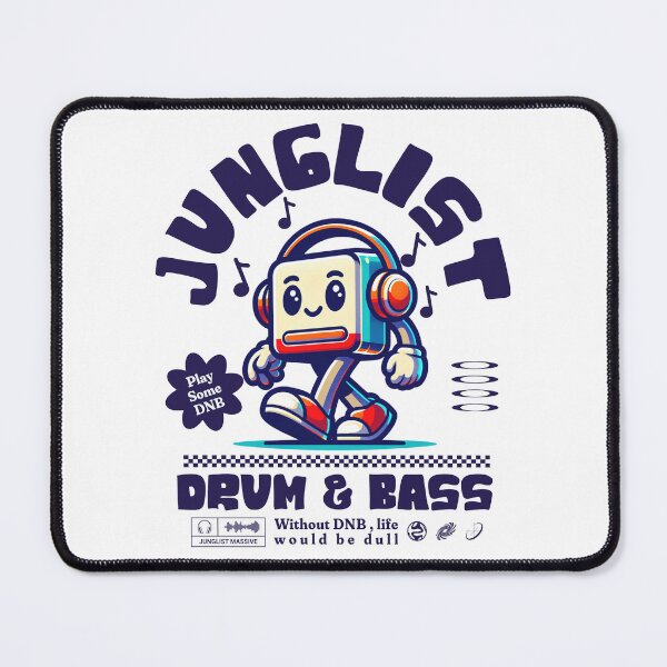 Item preview, JUNGLIST  - DNB Headphone Mascot (eggplant)  designed and sold by Discothreadz.