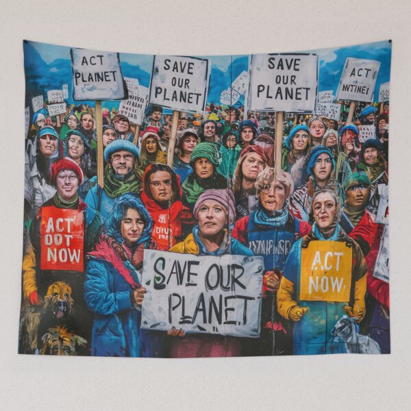 Item preview, Climate Changes Stencil Graffiti designed and sold by Bomax121.