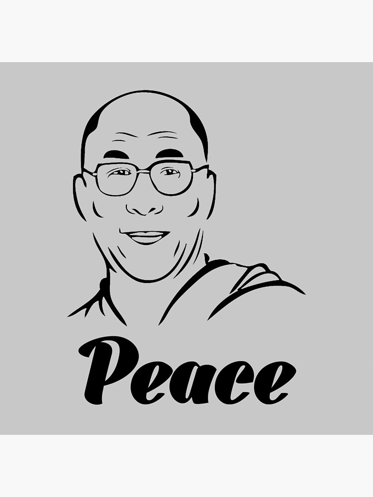 Dalai Lama Peace Tibet China Religion Art Board Print By Untagged Shop Redbubble