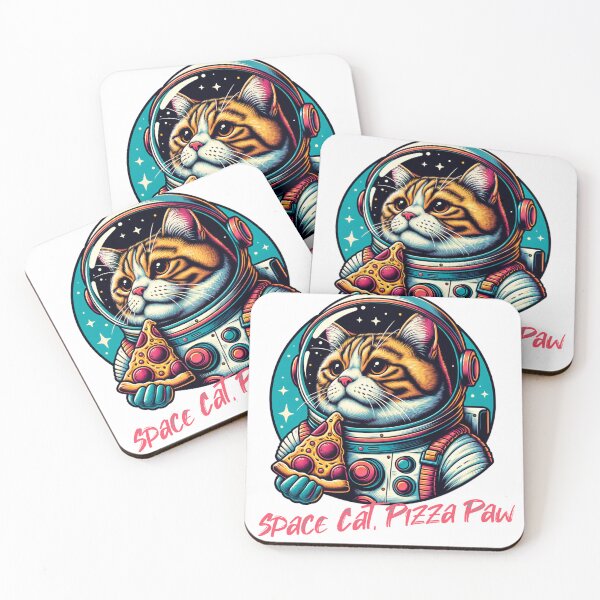 Item preview, Space Cat Pizza Adventure designed and sold by Belarte.shop.