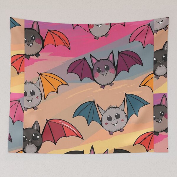 Item preview, Cute baby bats with various colors designed and sold by DunuStore.