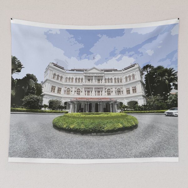 Item preview, Raffles Hotel, Singapore designed and sold by NixPostcards.