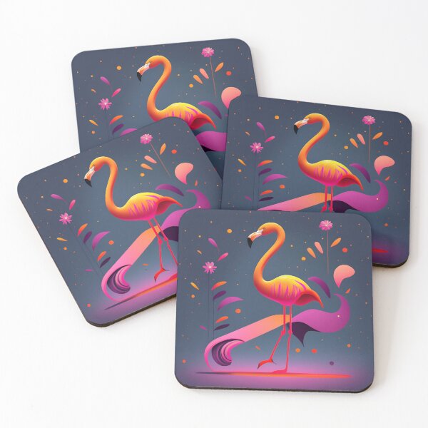 Item preview, "Graceful Guardians: Flamingo Majesty" designed and sold by JAMESAMORN.