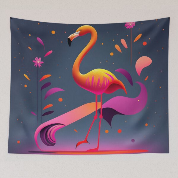 Item preview, "Graceful Guardians: Flamingo Majesty" designed and sold by JAMESAMORN.