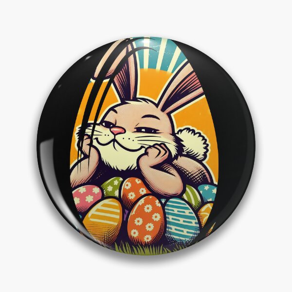 Item preview, Happy Easter bunny with his eggs designed and sold by Fr0mtheMachine.