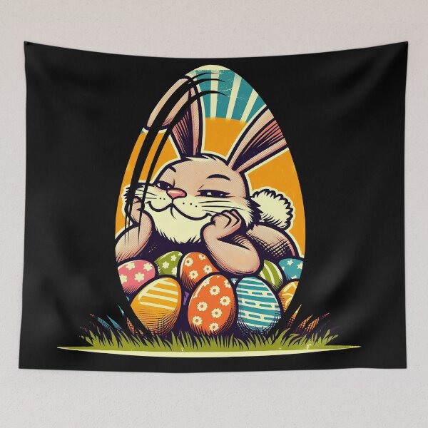 Item preview, Happy Easter bunny with his eggs designed and sold by Fr0mtheMachine.