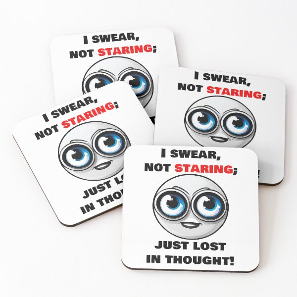 Item preview, I swear, not staring; just lost in thought! designed and sold by Tom-Johnson.