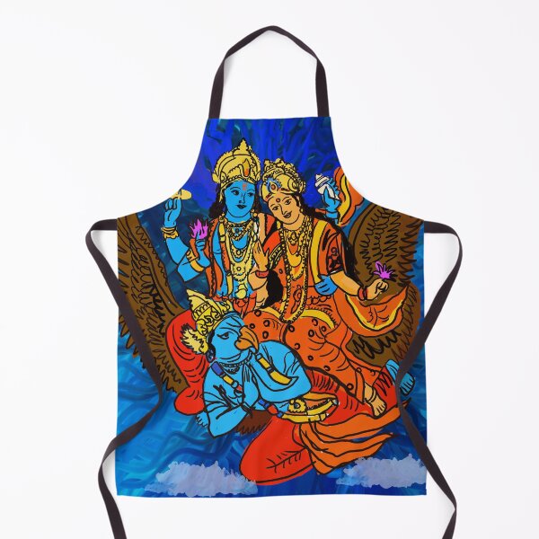 Item preview, laxmi narayan with garuda hand made painting by kartick dutta | laxmi narayan with garuda painting designed and sold by KARTICK DUTTA.