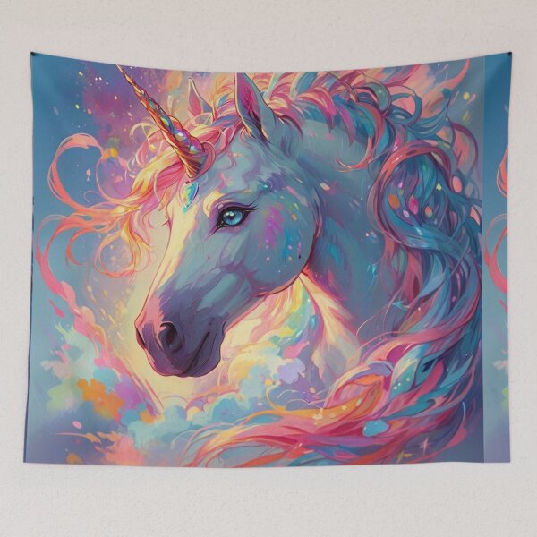 Item preview, Unicorn Fantasy Horse Animal Art designed and sold by druidwolfart.