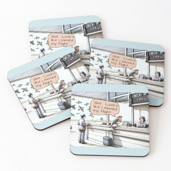 Item preview, Missed my flight! designed and sold by FamouslyStupid.