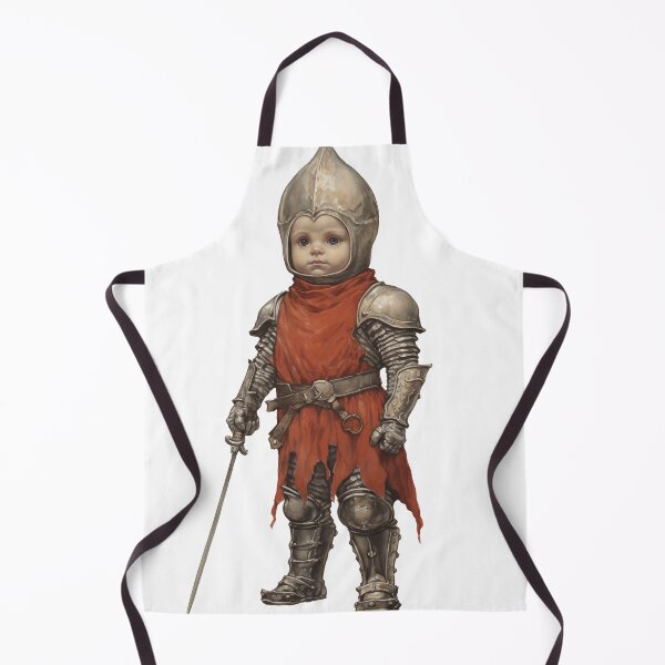 Aperçu de l'œuvre JEUNE SEIGNEUR - DARK FANTASY ART STYLE BÉBÉ CHEVALIER créée et vendue par VistaThreadsCo.