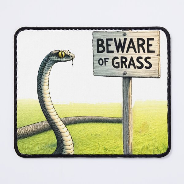 Item preview, Beware of Grass designed and sold by FamouslyStupid.