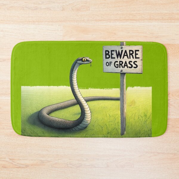 Item preview, Beware of Grass designed and sold by FamouslyStupid.